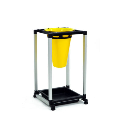 Cimuka YL-SA-CP1 chicken slaughtering cone station with blood drip tray.