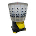 Cimuka extra large goose and duck wet feather plucking machine with 27-inch plastic drum.