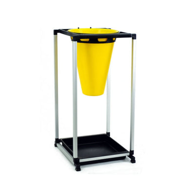 Cimuka turkey and goose poultry killing cone with stationary stand and blood drip tray