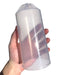 Clear-cup chick drinker with narrow corner drinking area for young chicks.