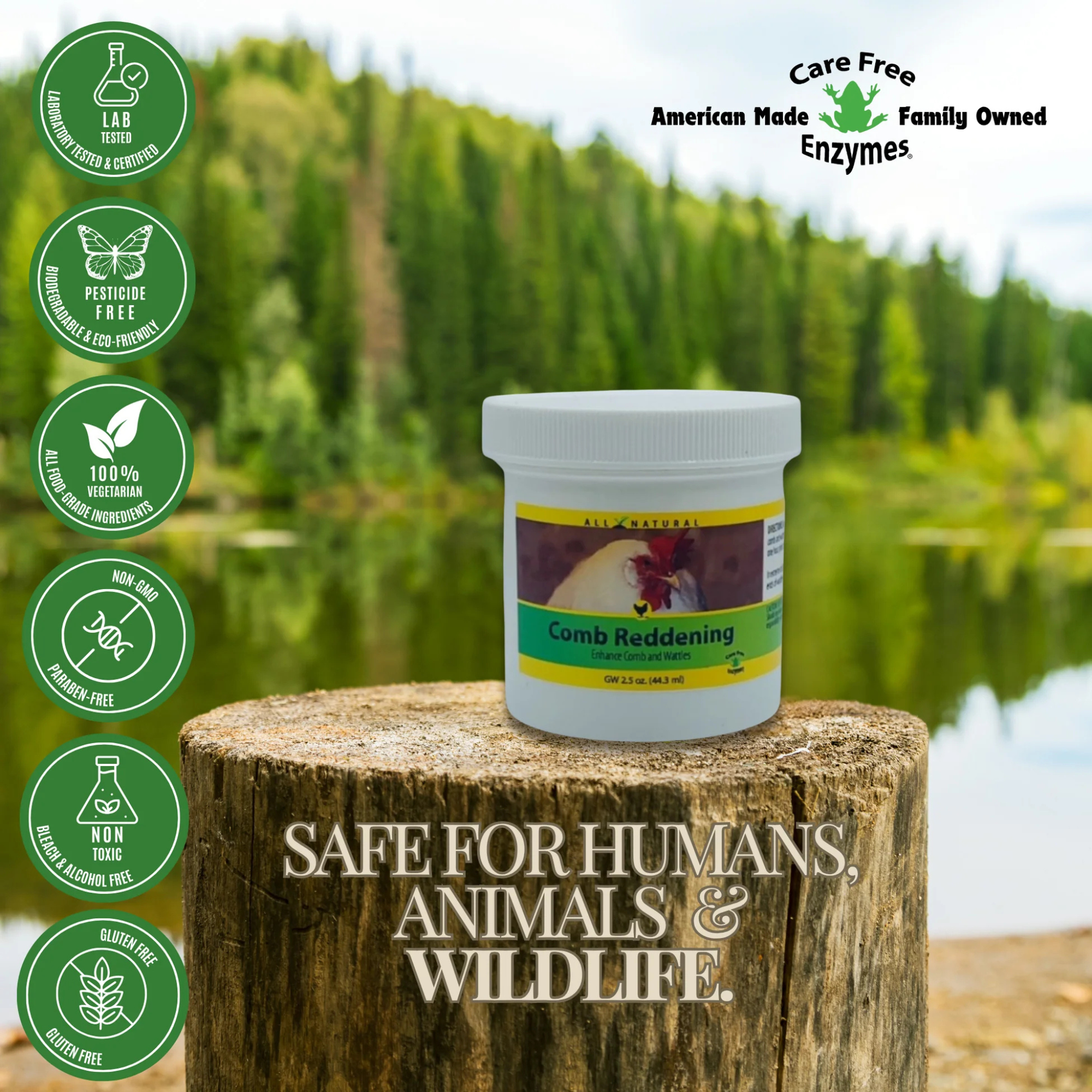 Comb and wattle reddening ointment for poultry show birds