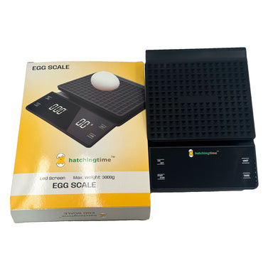 Compact digital kitchen scale for weighing eggs and ingredients