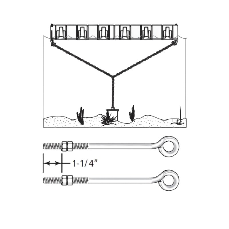 Connect-A-Dock Deep Water Hardware Model DW1010 deep water anchoring