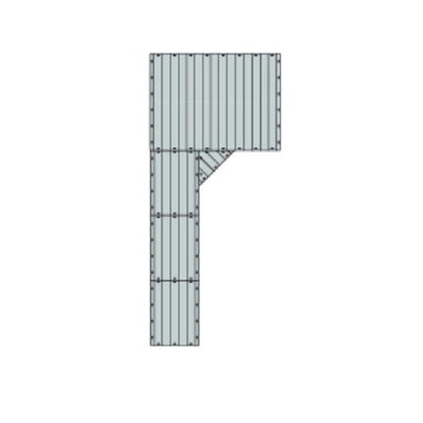 Connect-A-Dock L-Shaped Dock Bundle 1000 Series Model LPK1014