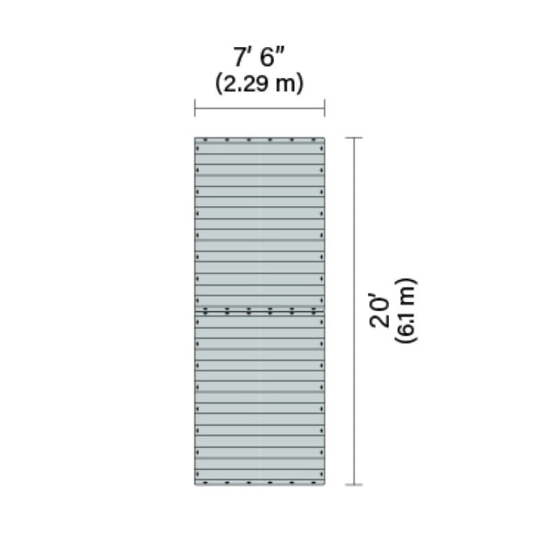Connect-A-Dock Straight Dock Bundle 1000 Series Model SPK1016 with dimensions