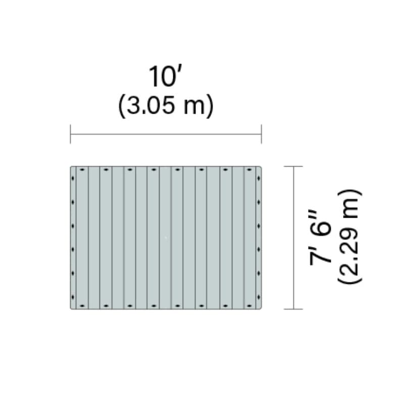 Connect-A-Dock Swim Dock Bundle 1000 Series Model PPK1012 with dimensions