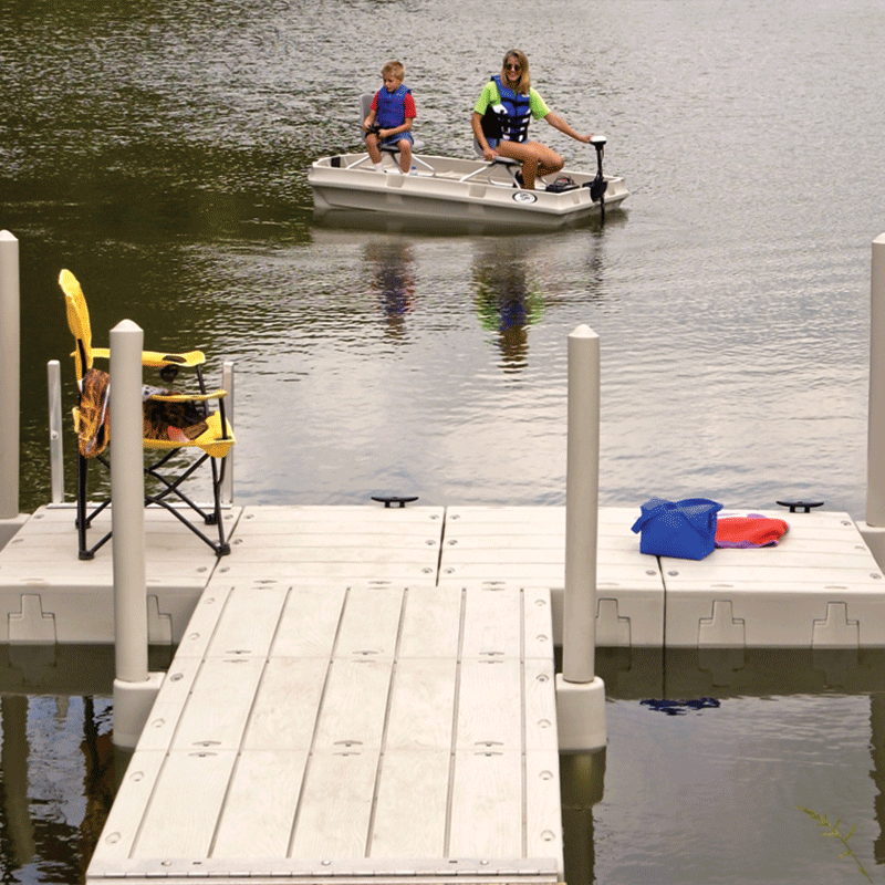 Connect-A-Dock T-Shaped Dock Kit 1000 Series Model TPK1012 in water