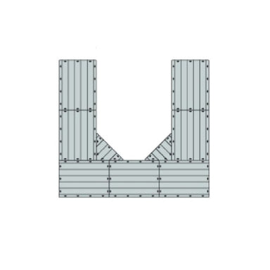 Connect-A-Dock U-Shaped Dock Bundle 1000 Series Model UPK1011 without dimensions