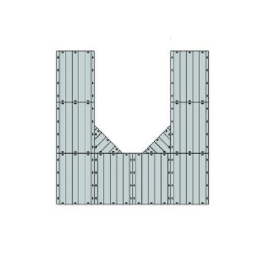 Connect-A-Dock U-Shaped Dock Bundle 1000 Series Model UPK1012