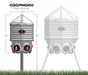 CoopWorx 40 lb Feed Silo with Optional Base Styles feed silo dimensions