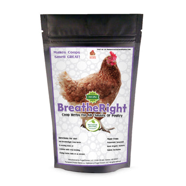 Pampered Chicken Mama BreatheRight (TM) Coop Herbs For Clean & Great Smelling Coops packaging