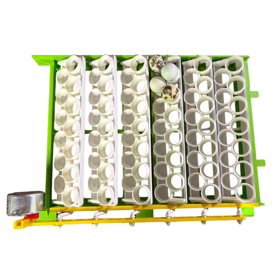 Deep pocket jumbo quail egg rails for CT180 turners