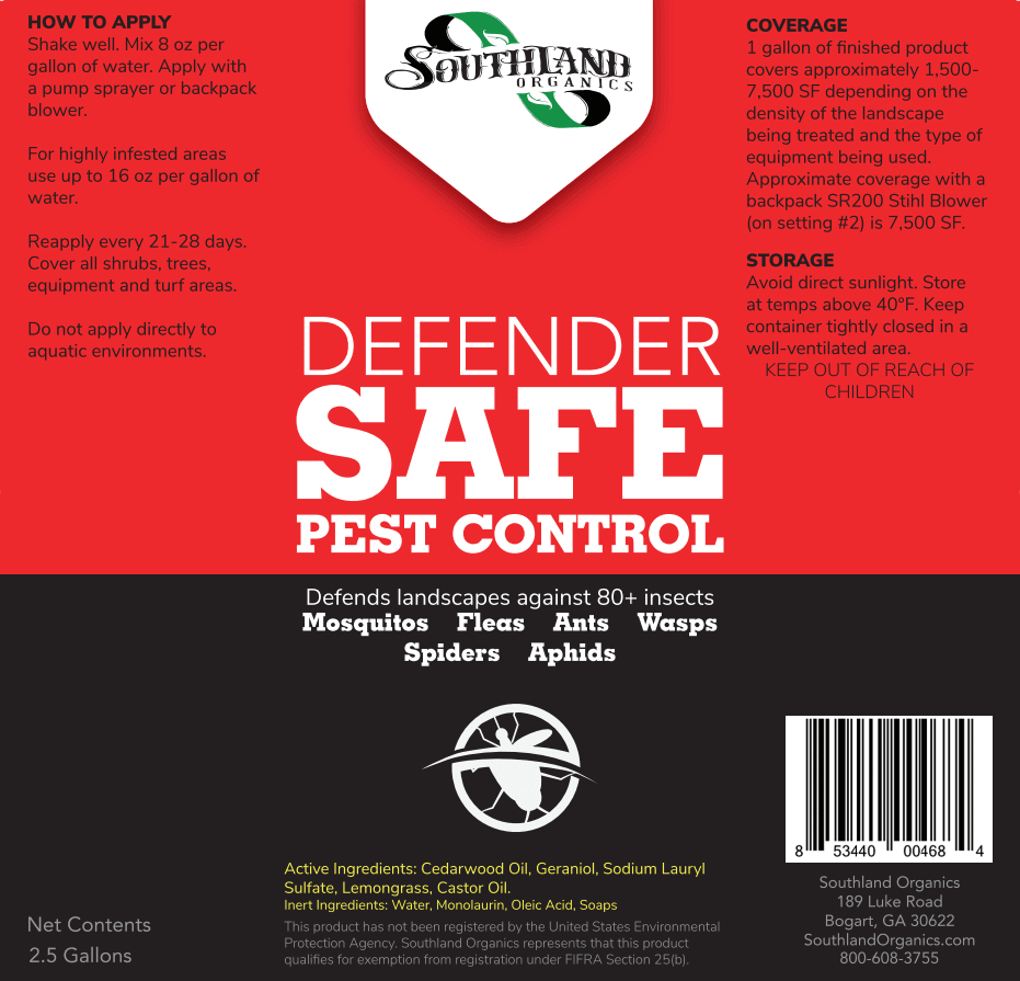 Southland Organics Defender | Natural Insecticide instructions