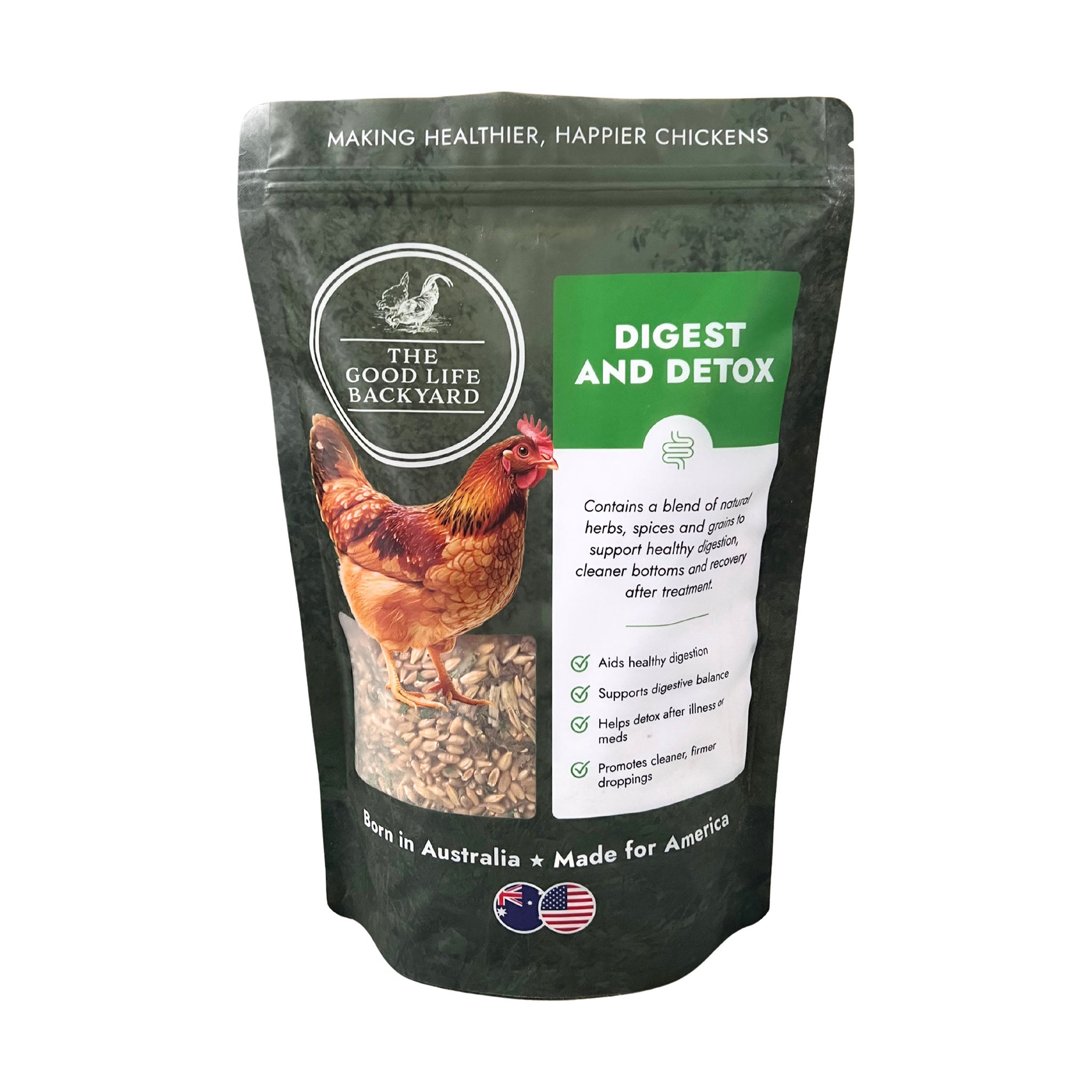 The Good Life Backyard Digest & Detox – Gut Health Blend front view