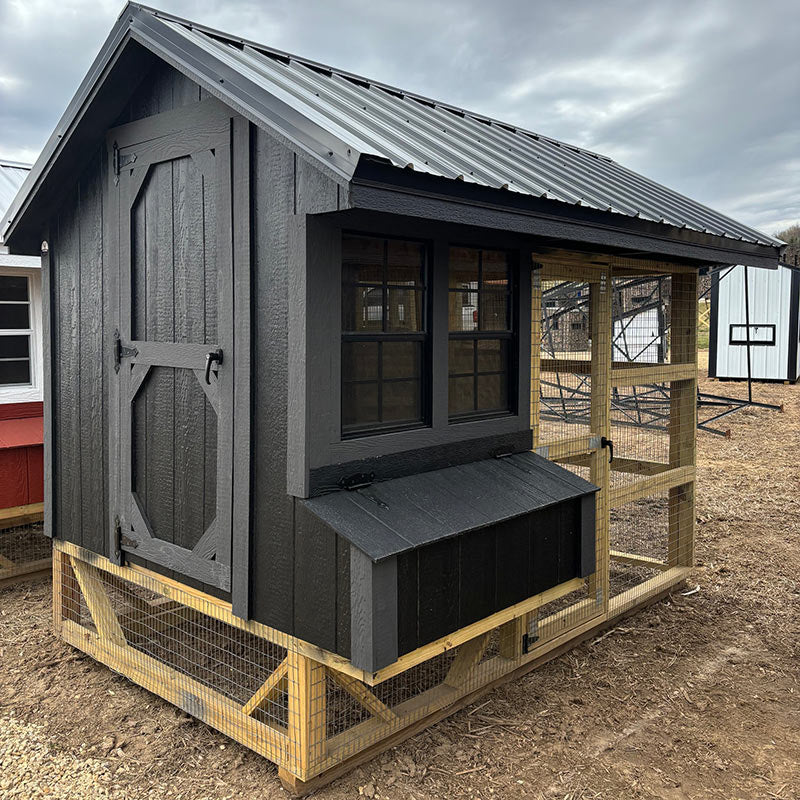Driftless Outdoors Country Lane Chicken Coop 6 x 10' black