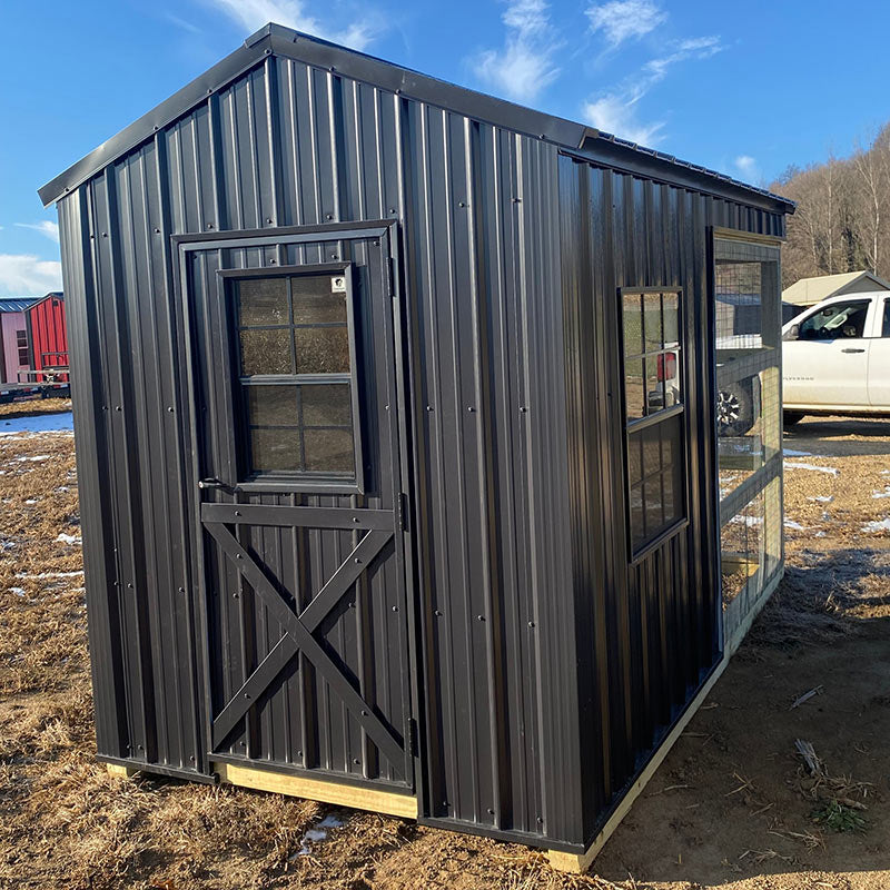 Driftless Outdoors Countryside Chicken Coop 6x12' all black