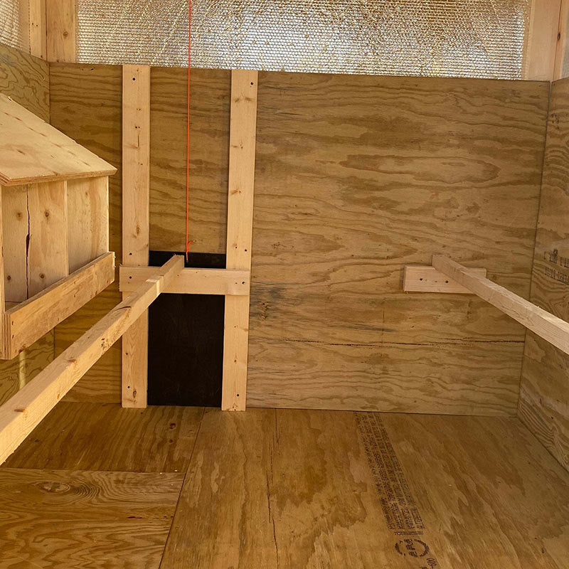 Driftless Outdoors Homestead Coop 6 x 12' inside
