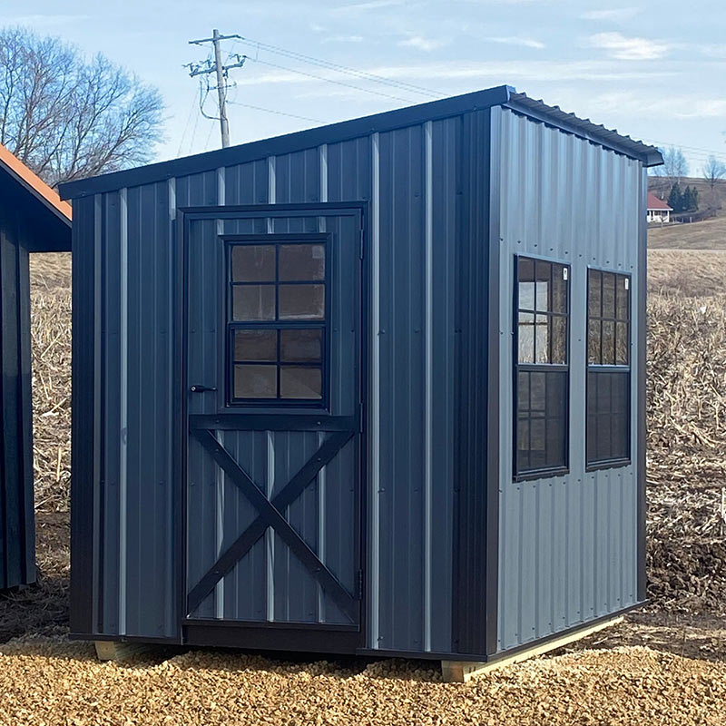 Driftless Outdoors 6 x 8' Homestead Coop gray black