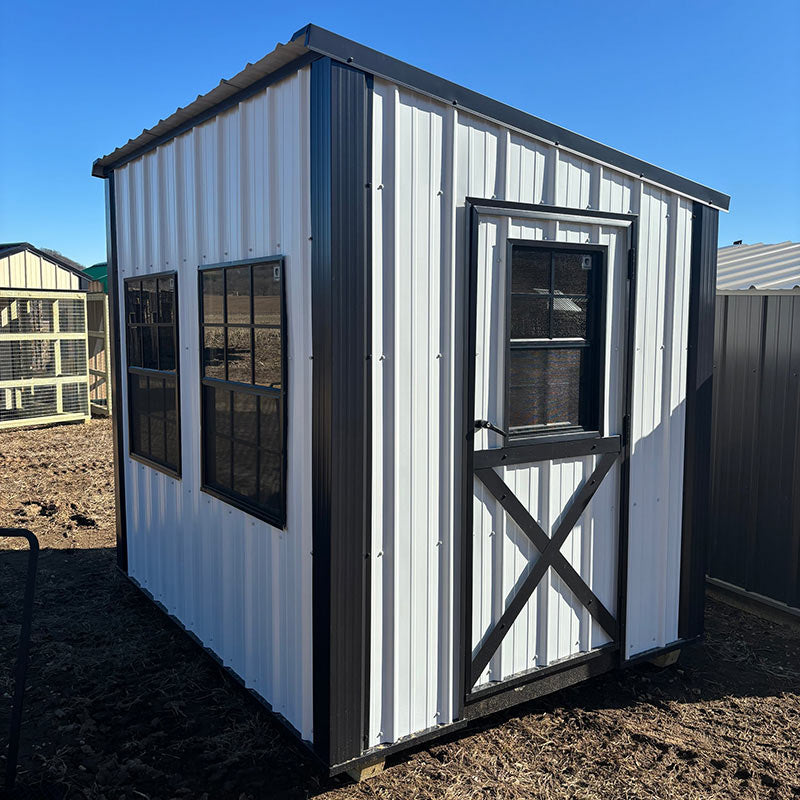 Driftless Outdoors 6 x 8' Homestead Coop white black