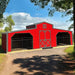 Driftless Outdoors 12’ x 30’ Kentucky Style Barn red and black