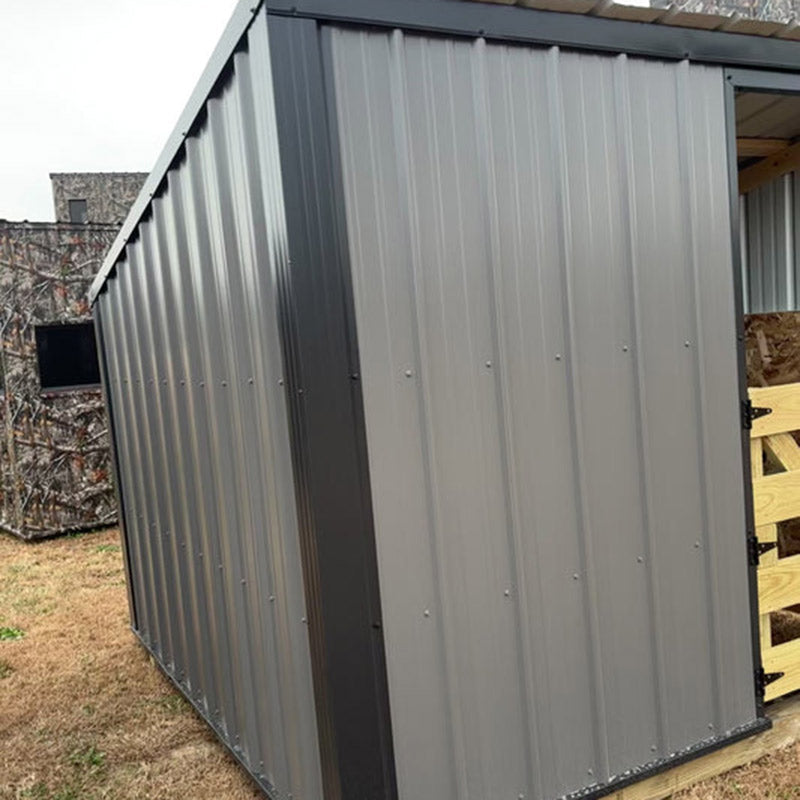 Driftless Outdoors 6’ x 8’ Shelter with Gate gray and black