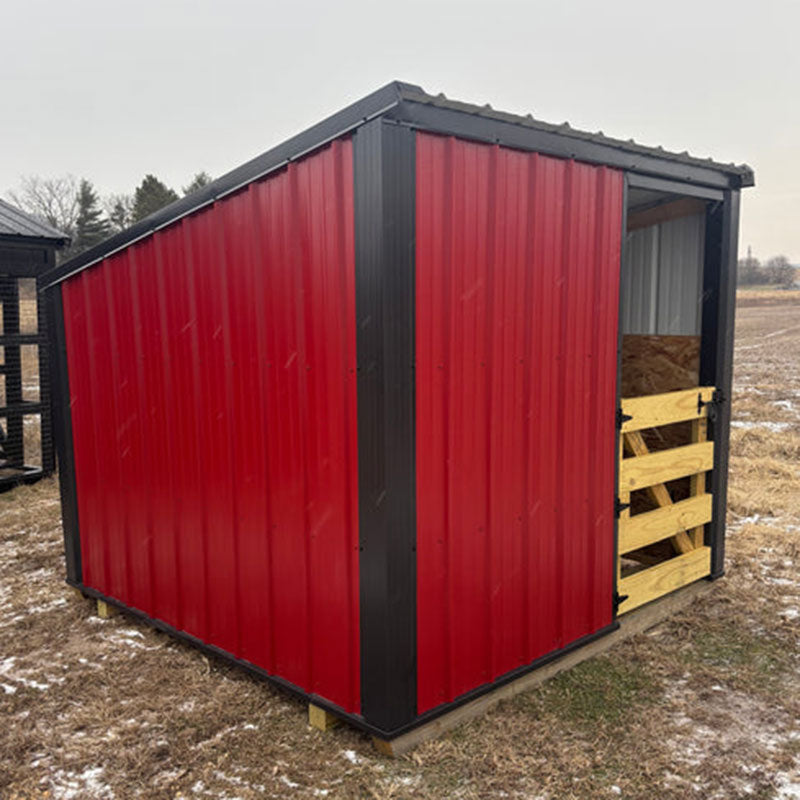Driftless Outdoors 6’ x 8’ Shelter with Gate red and black