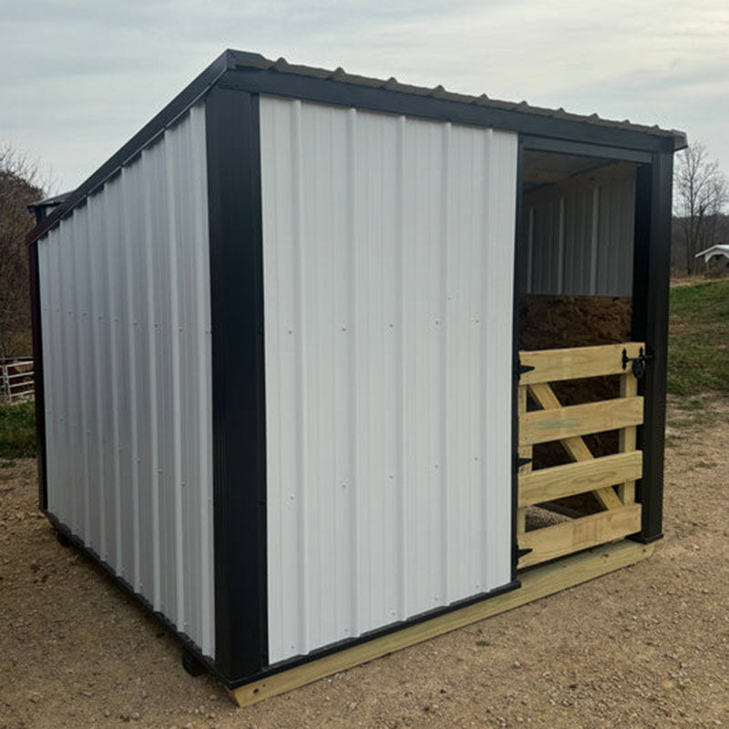 Driftless Outdoors 6’ x 8’ Shelter with Gate white and black