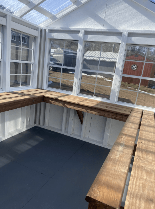 Driftless Outdoors Shed & Greenhouse Deluxe Combo 12 x 20 ft inside