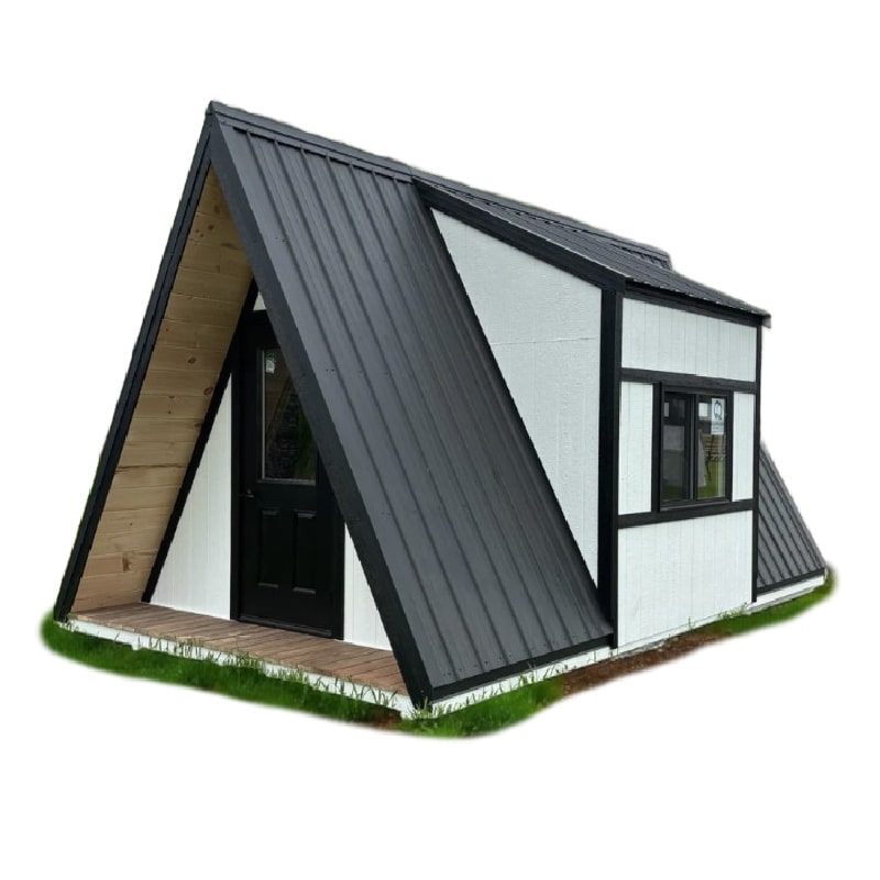Driftless Outdoors A-Frame Cabin Playhouse front and side