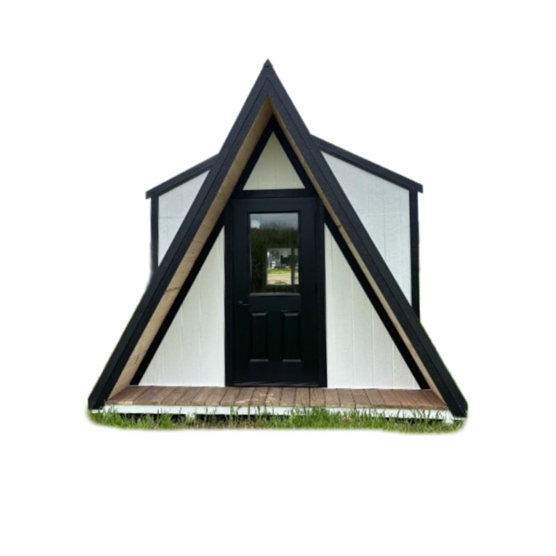 Driftless Outdoors A-Frame Cabin Playhouse front door