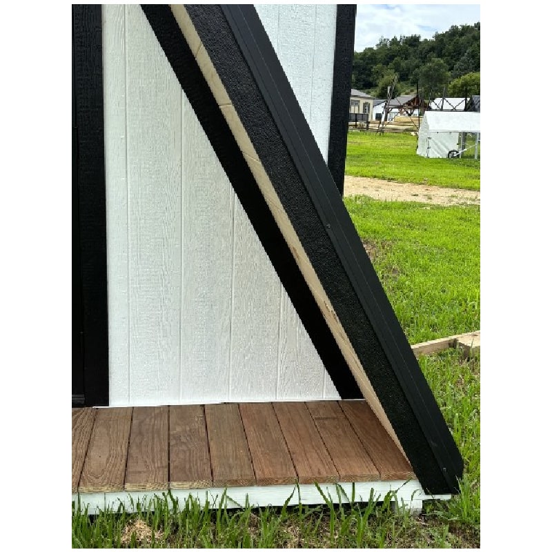 Driftless Outdoors A-Frame Cabin Playhouse front porch