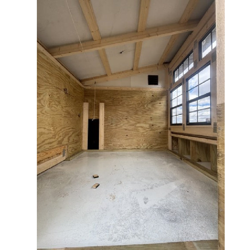 Prairie Lane Elevated Chicken Coop with Run | Driftless Outdoors inside view
