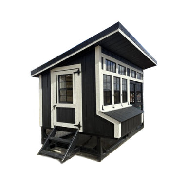 Prairie Lane Elevated Chicken Coop with Run | Driftless Outdoors side with man door
