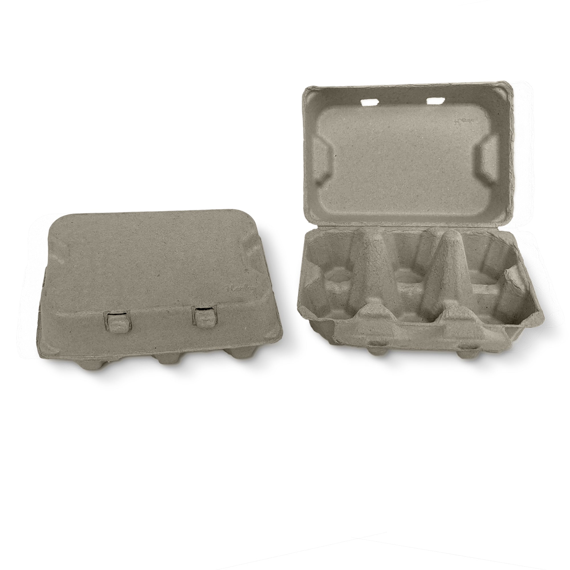 Duck egg carton with 3-inch-high jumbo cells for larger eggs