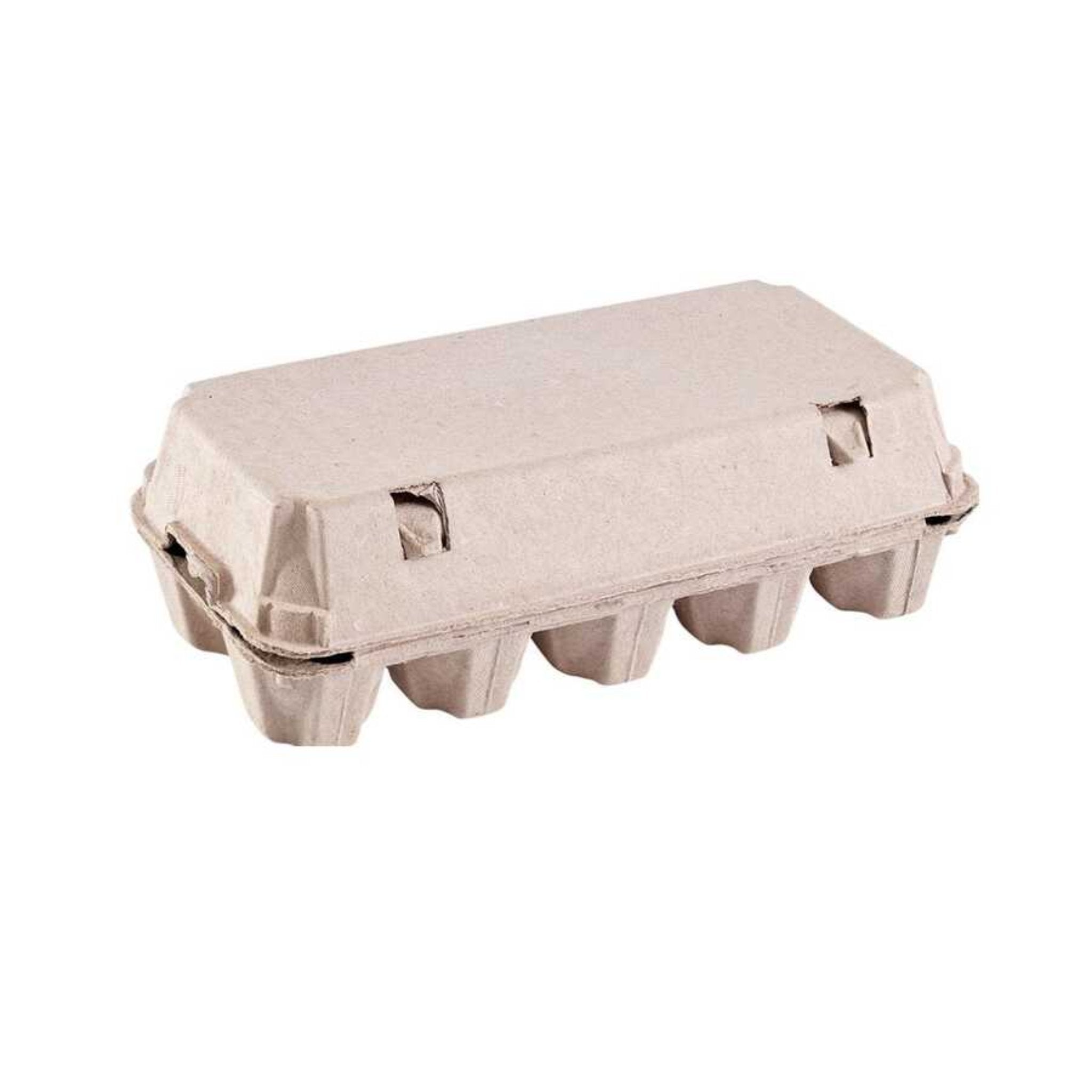 Hatching Time 10-Egg Cartons - Natural Pulp, Flat Top Blank