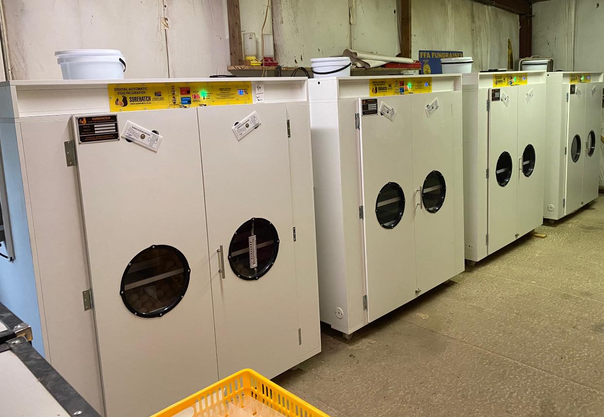 Surehatch SH8000 Egg Hatchery - 3 Incubators & 1 Hatcher