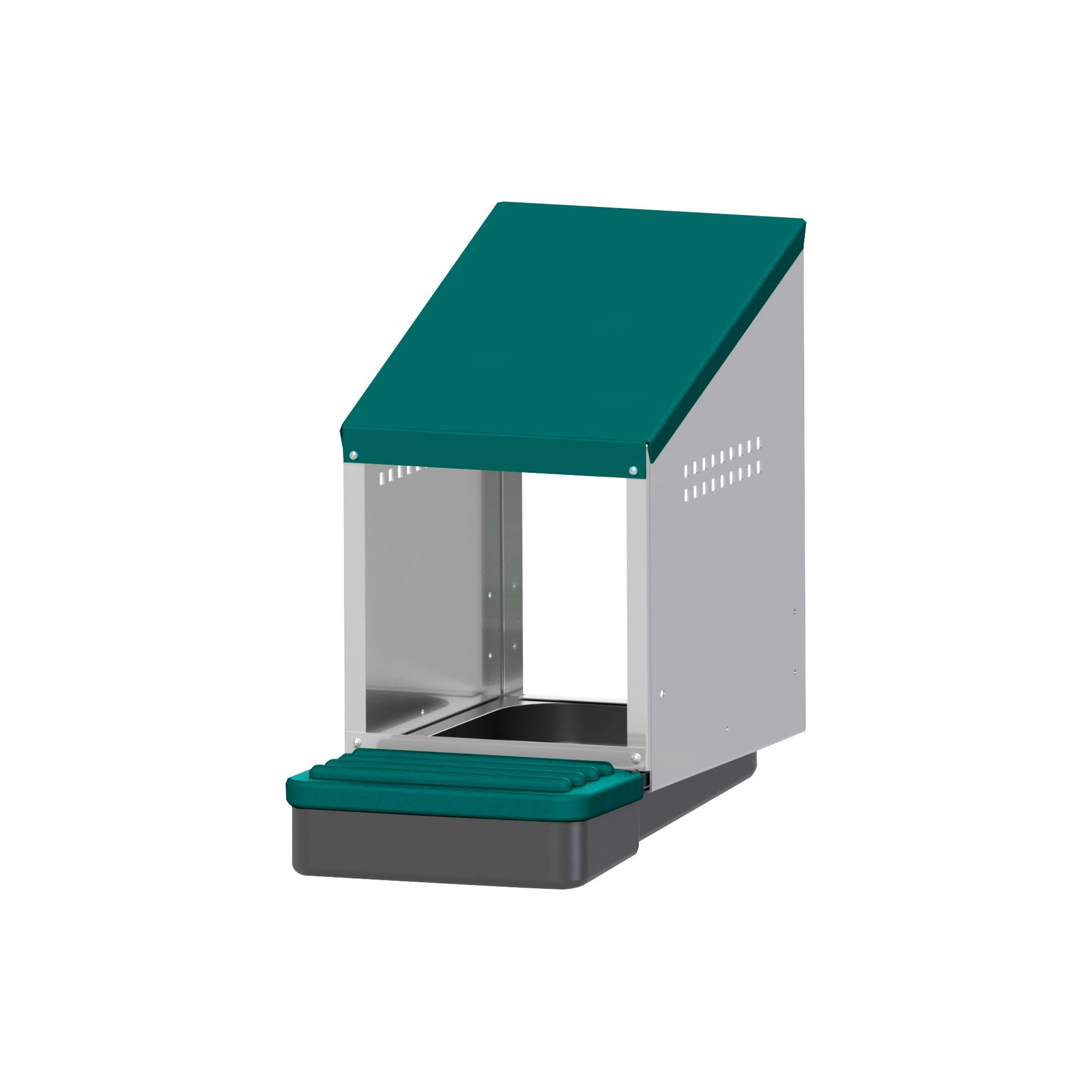 EggHouse galvanized steel chicken nesting box with roll-out egg collection tray