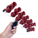 Egg transfer tool with individual cups and a thumb-operated vacuum seal.