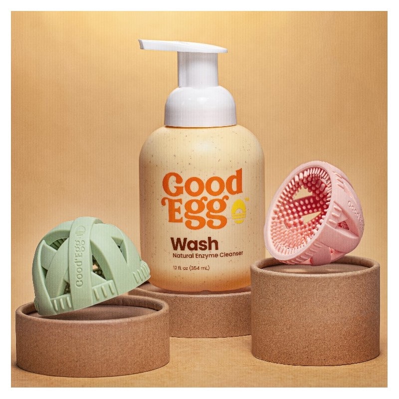 GoodEgg Flock Essentials Pack - 2 Brushes + Wash