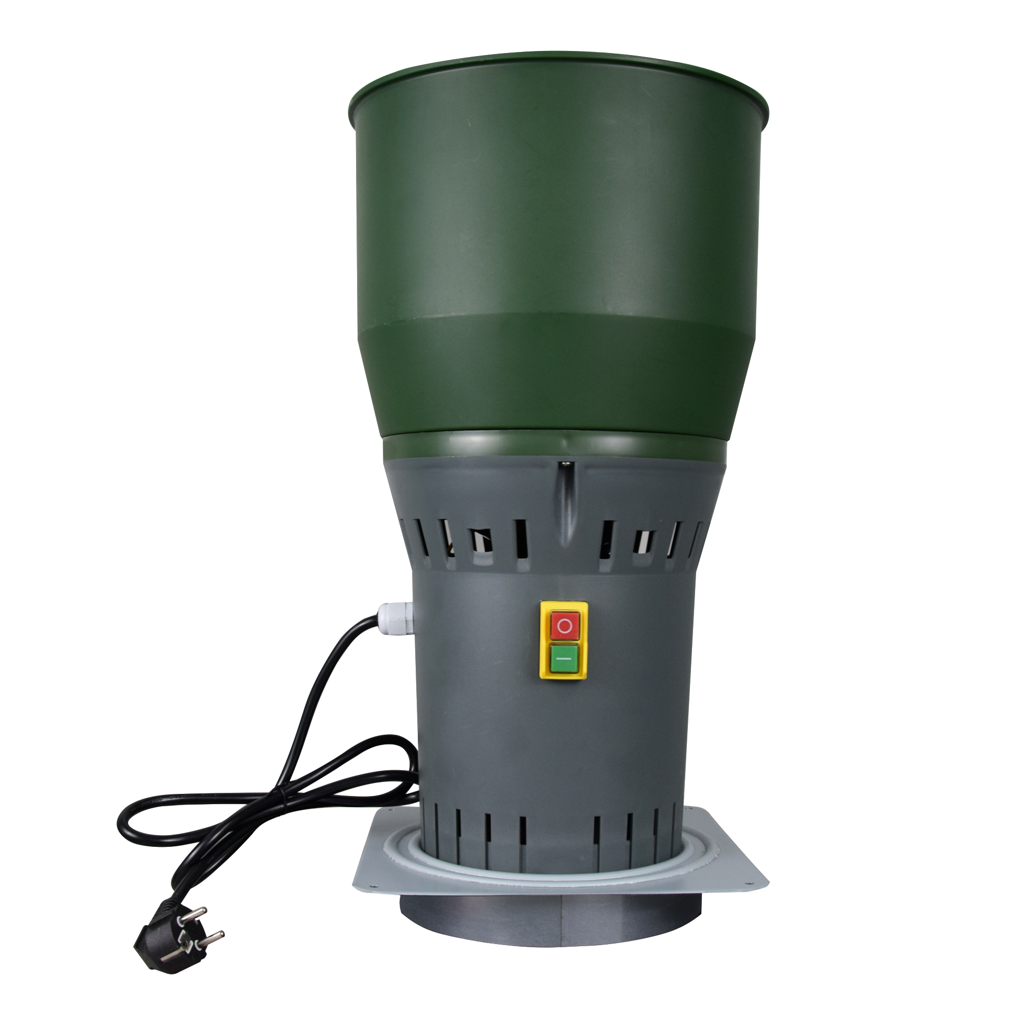 Farm Mill Compact feed grinder for grinding grain for poultry and livestock feed.