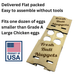 Farmhouse Wooden Egg Holder with Easy Assembly