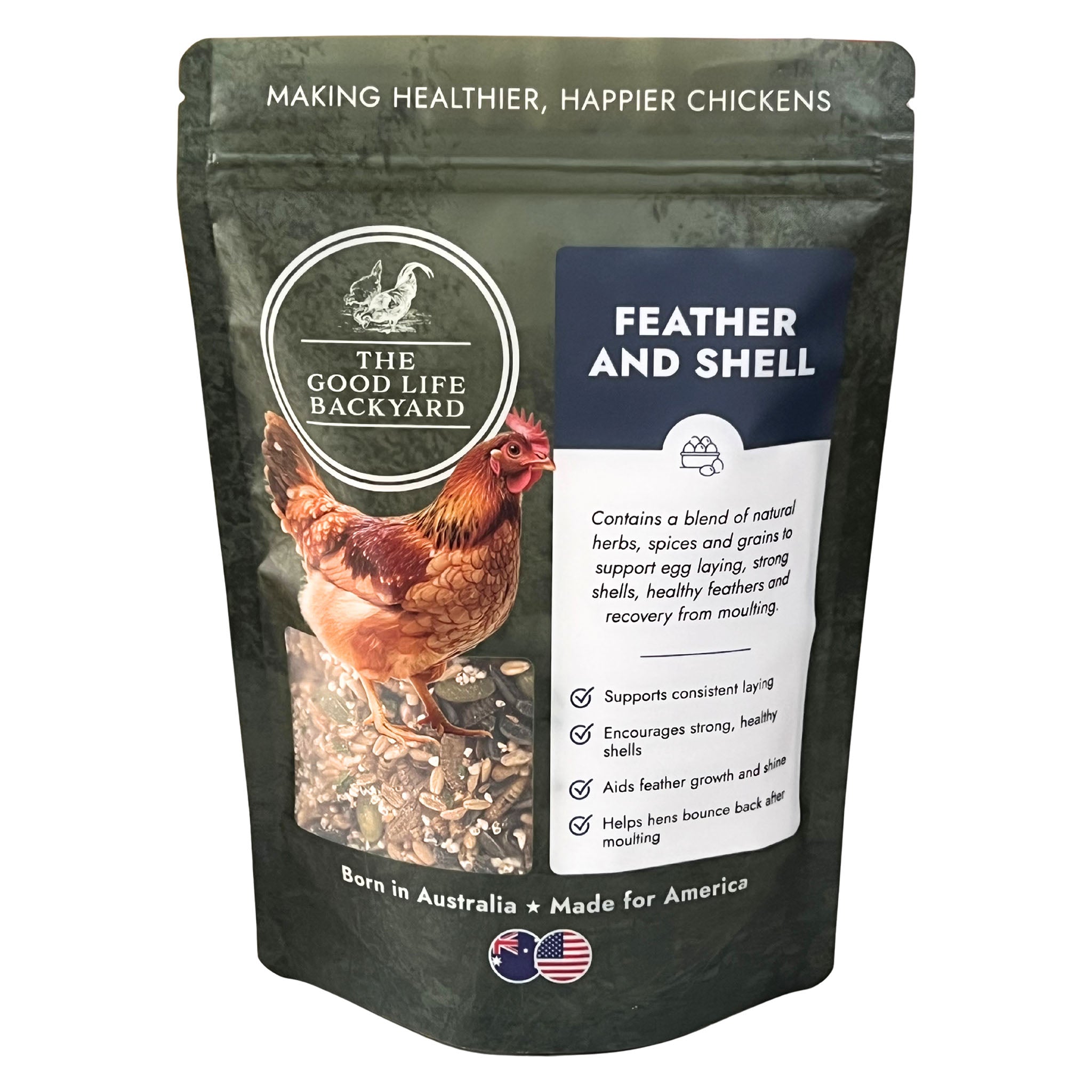 The Good Life Backyard Feather and Shell – Calci-Protein Blend main image