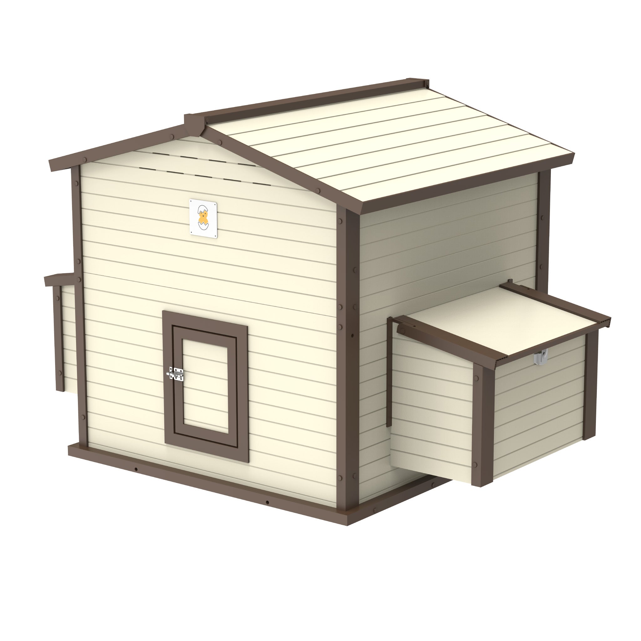 FlockRight Chicken Coop House by Hatching Time, an EcoFlex outdoor chicken coop for 6–10 chickens.