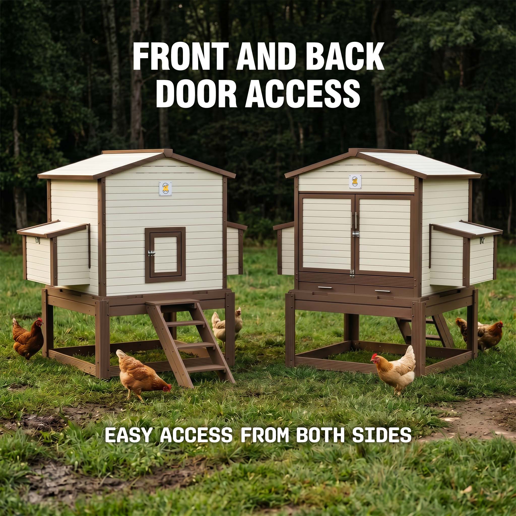 FlockRight EcoFlex chicken coop house by Hatching Time for backyard poultry housing.