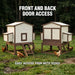 FlockRight EcoFlex chicken coop house by Hatching Time for backyard poultry housing.