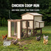 FlockRight EcoFlex chicken coop house with four nesting compartments and exterior egg collection access.