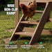 FlockRight chicken coop house featuring four dedicated nesting compartments for laying hens.