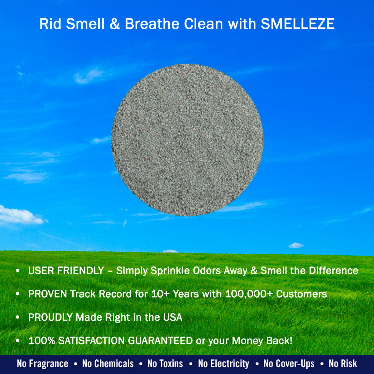 Smelleze® Natural Chicken Coop Smell Deodorizing Granules