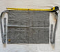 Grey denim egg collecting apron with 14 egg pockets