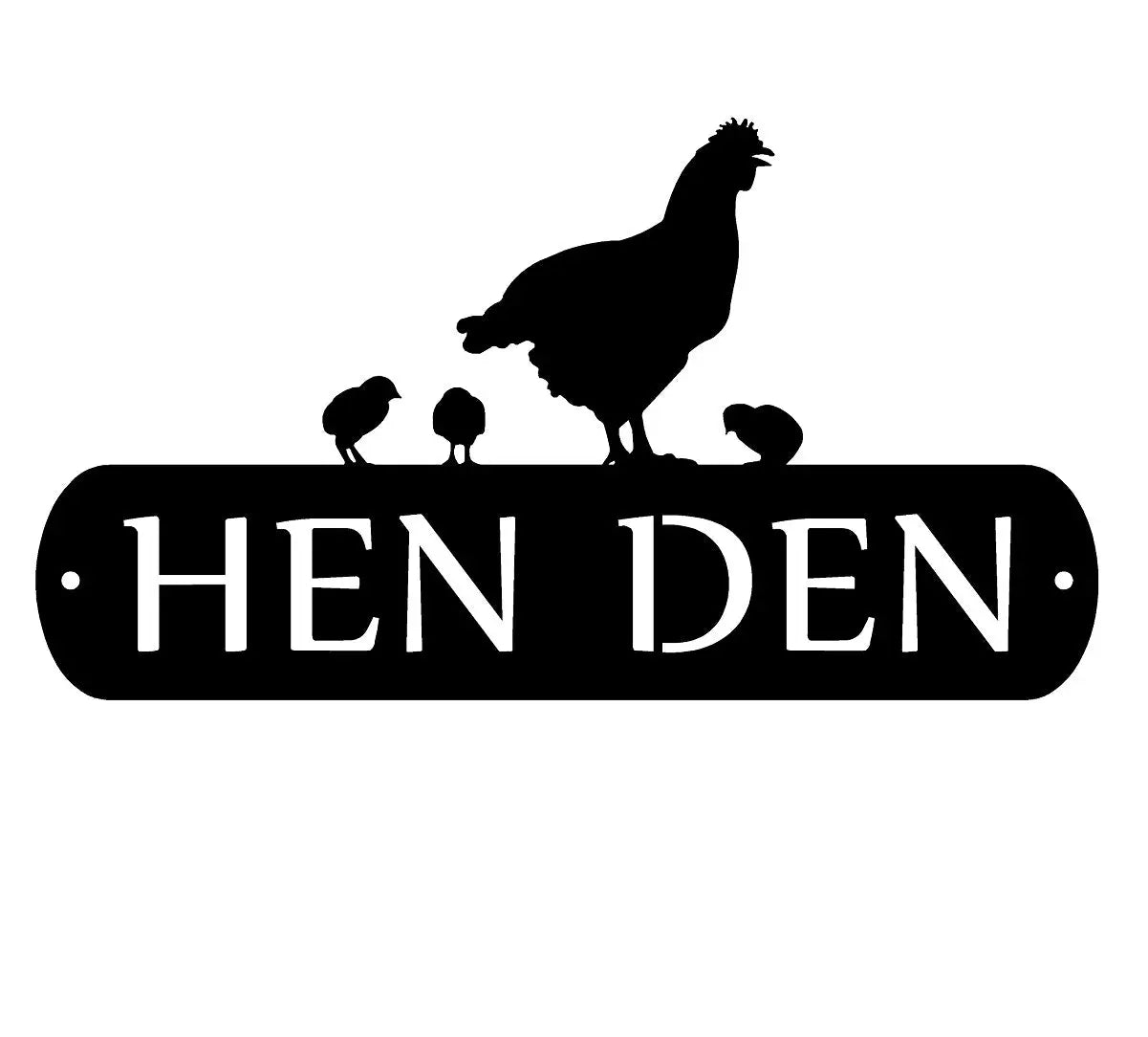 The Metal Peddler HEN DEN Chicken Theme Metal Sign #1